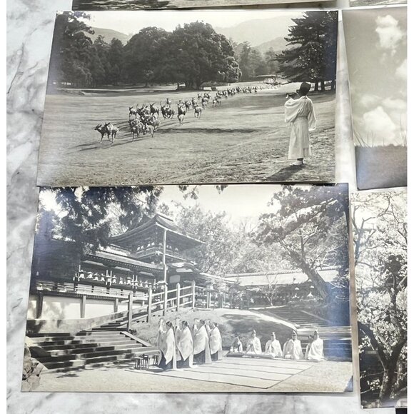Nara-Park Japan RPPC Postcard Vintage Set of 9 Travel Souvenir Photos 1940s - Picture 12 of 16